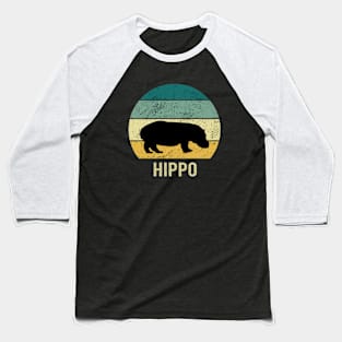 Hippo At Sunset A Gift For Hippo Lovers Baseball T-Shirt